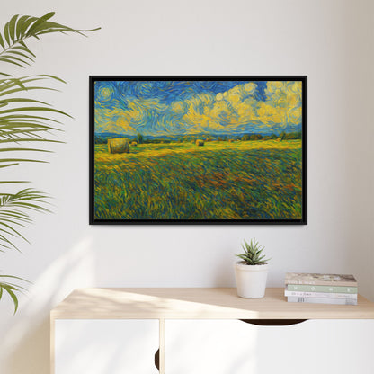 Landscape Matte Canvas, Framed (Multi-color) - TRV
