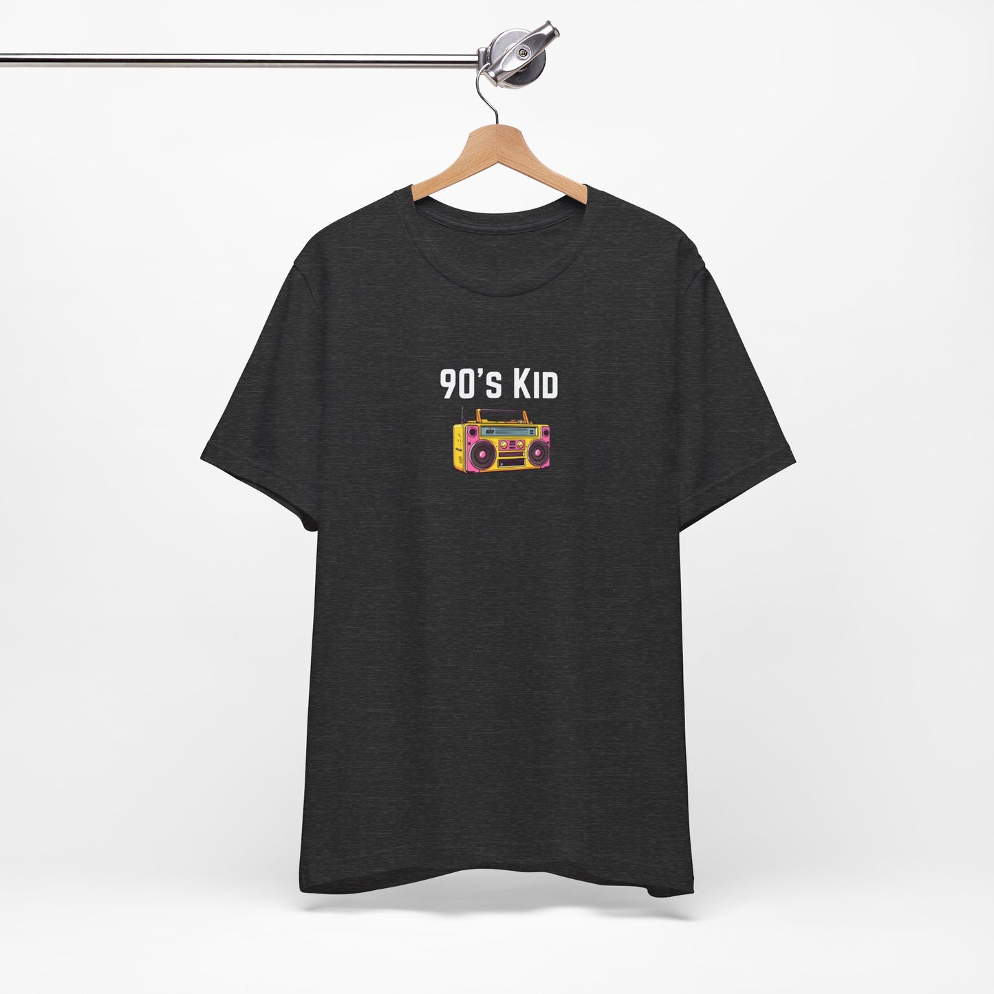 Retro Boombox Tee — 90s Kid Graphic T-Shirt