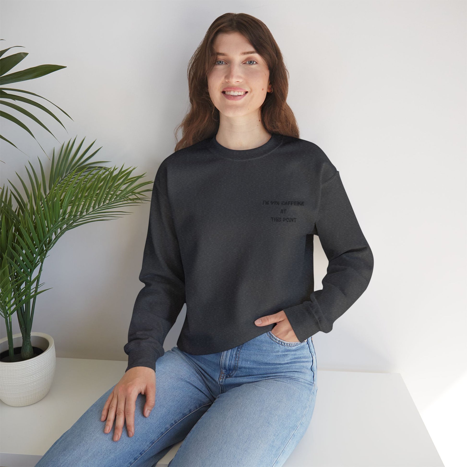 Caffeine Lover's Crewneck Sweatshirt | Unisex Heavy Blend - TRV