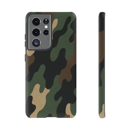 Camouflage Phone Case, Tough Phone Cover, Military Style Accessory, Protective Case for Men, Gifts for Soldiers - TRV