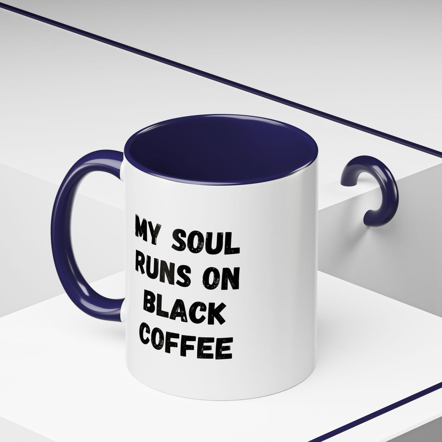 Funny Coffee Mug - My Soul Runs on Black Coffee | Perfect Gift for Coffee Lovers, Office Mugs, Tea, Barista, Halloween