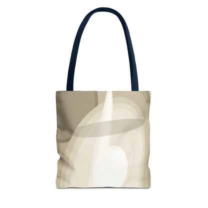 Neutral Abstract Light Beam Tote Bag | Minimalist Geometric Pattern