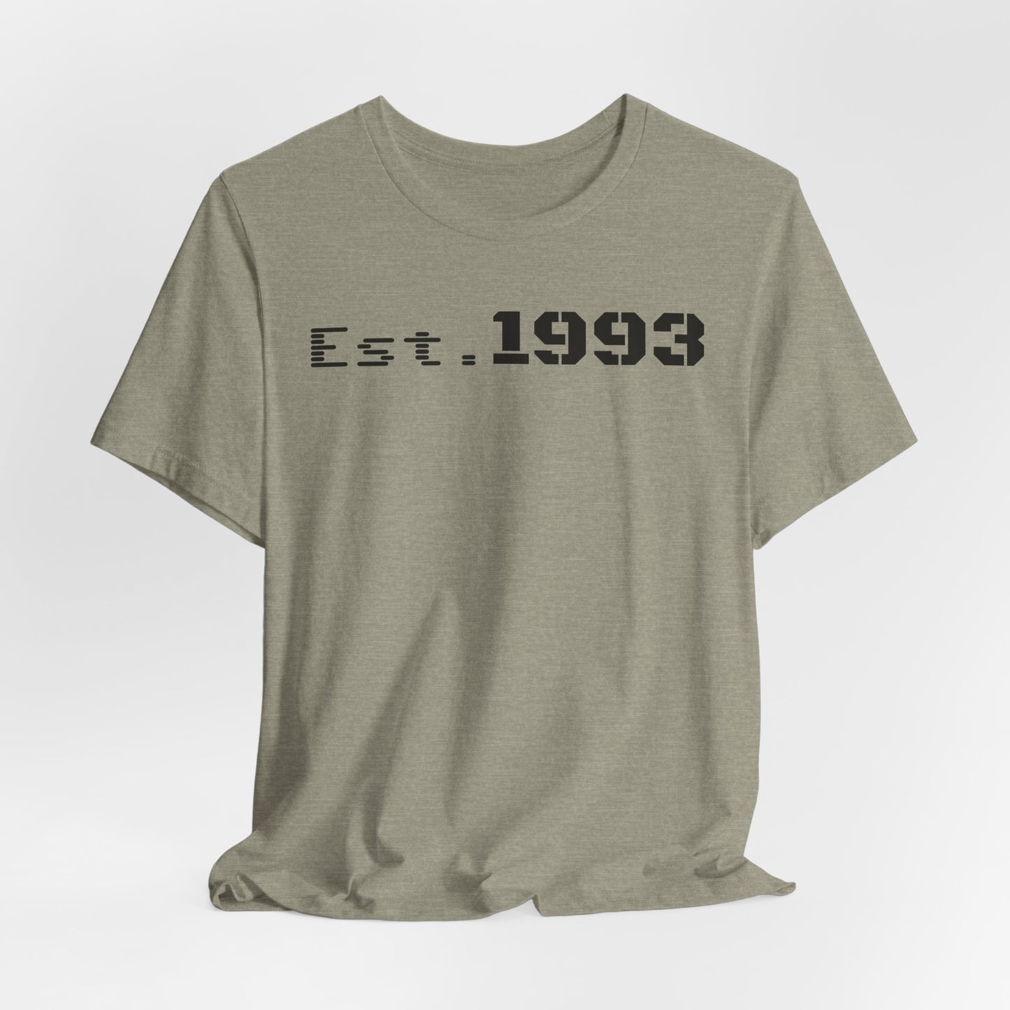 Est. 1993 Unisex Short Sleeve Tee - Perfect for Birthdays, Nostalgia, Casual Wear, Gifts, and Celebrations - TRV