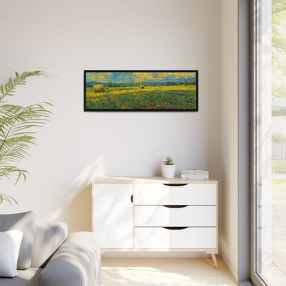 Landscape Matte Canvas, Framed (Multi-color) - TRV
