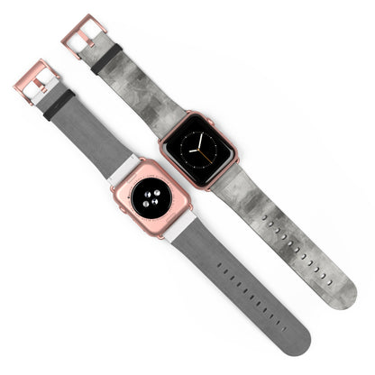 Gray Watercolor Camouflage Watch Band | Neutral Abstract Apple Watch Strap - TRV