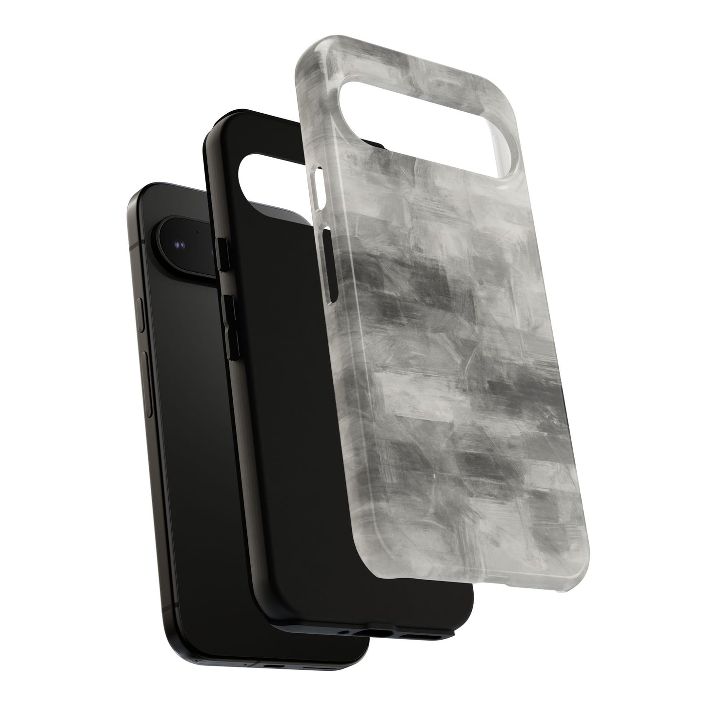 Stylish Phone Case for Tough Protection, Marble Grey Design, Customizable Gift for Her, Unisex Mobile Accessory, Birthday Present, [...] - TRV