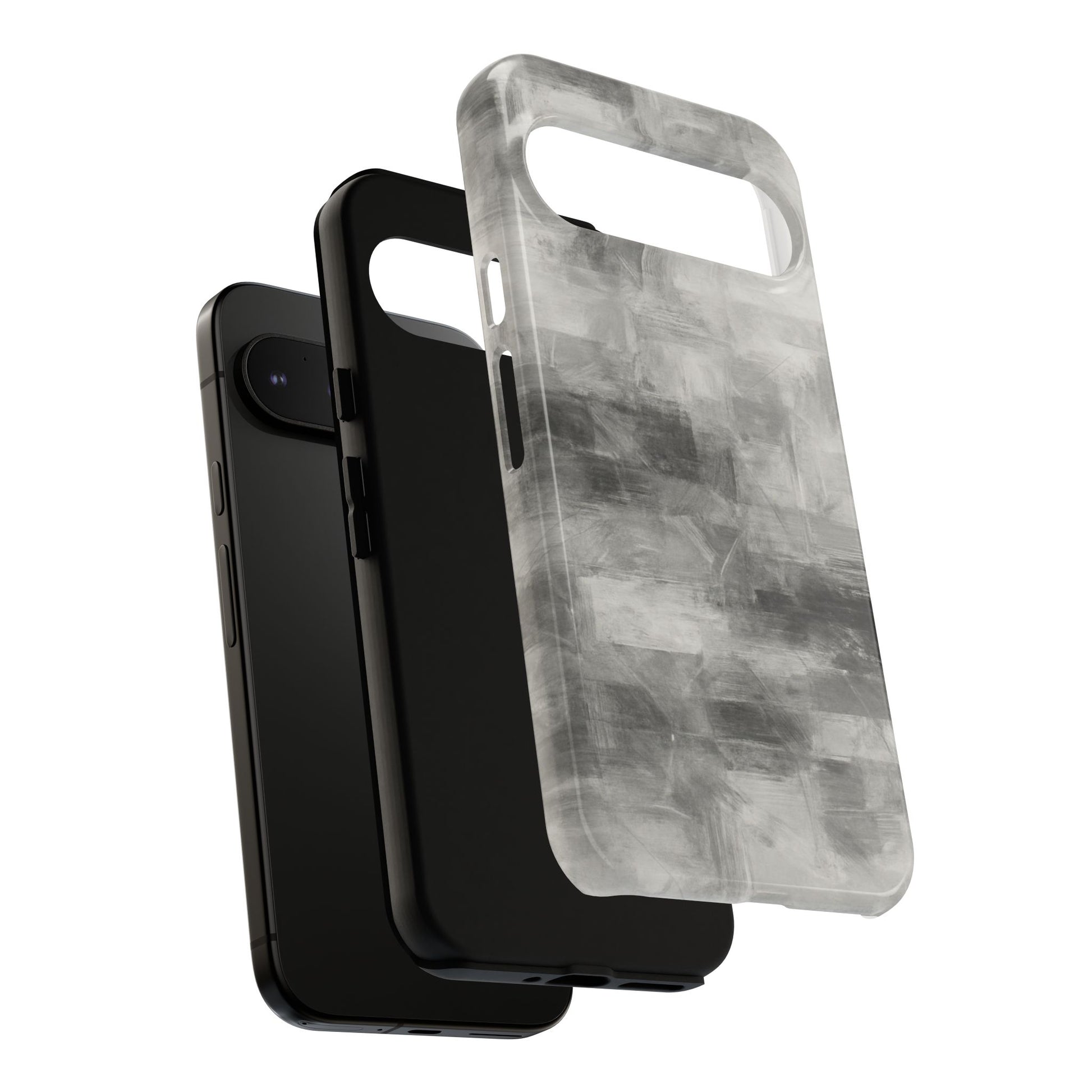Stylish Phone Case for Tough Protection, Marble Grey Design, Customizable Gift for Her, Unisex Mobile Accessory, Birthday Present, [...] - TRV