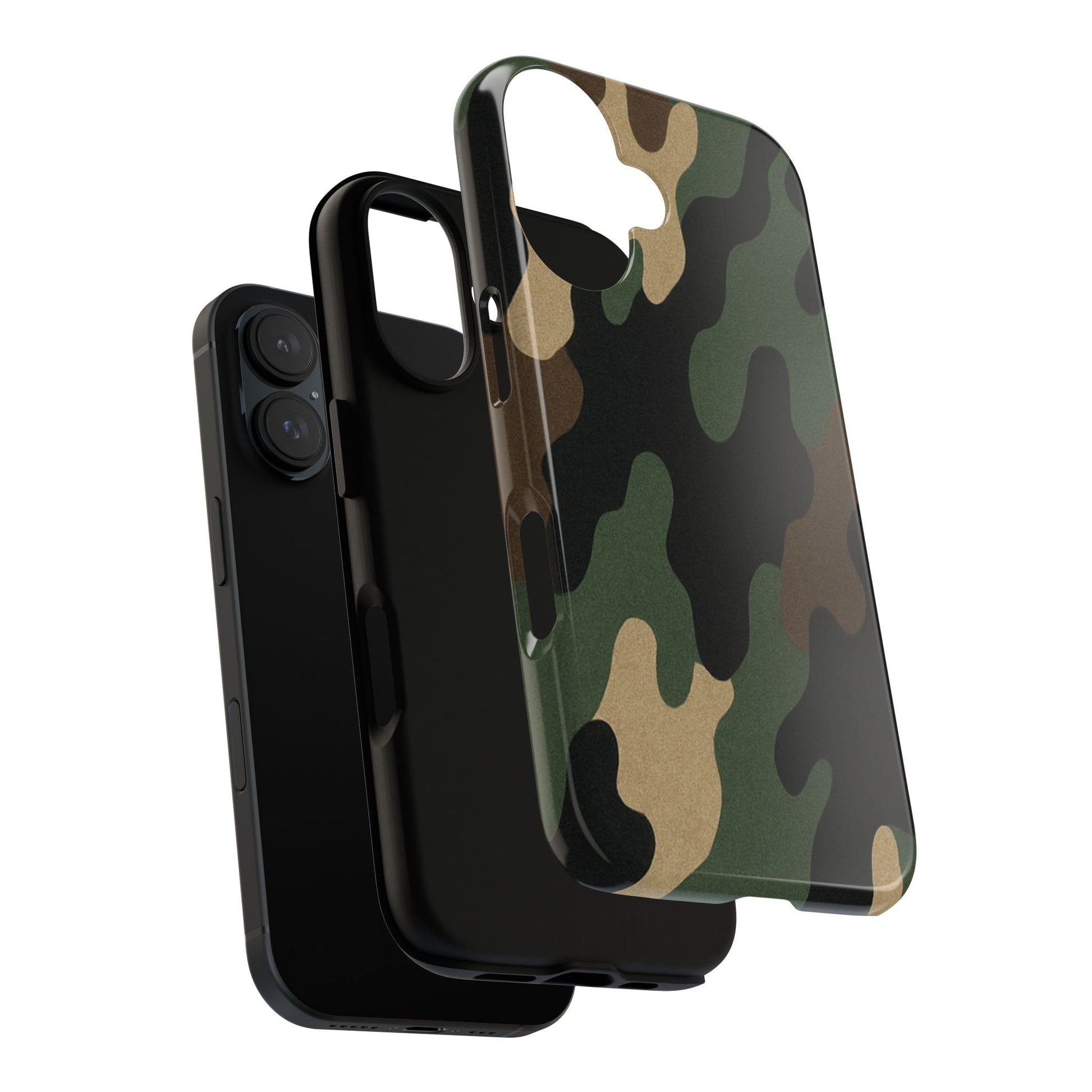 Camouflage Phone Case, Tough Phone Cover, Military Style Accessory, Protective Case for Men, Gifts for Soldiers - TRV