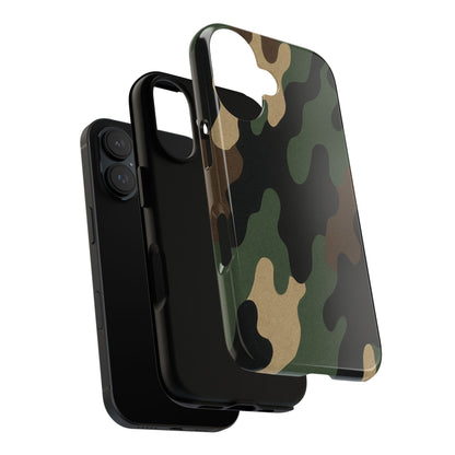 Camouflage Phone Case, Tough Phone Cover, Military Style Accessory, Protective Case for Men, Gifts for Soldiers - TRV