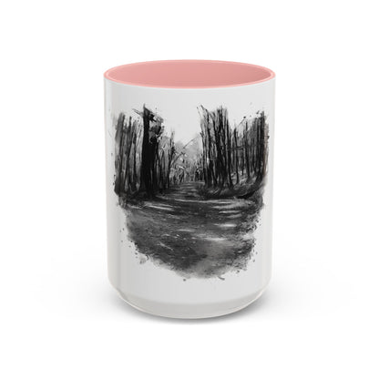 Moody Abstract Forest Coffee Mug | Unique Gift for Nature Lovers, Cozy Home Decor, Perfect for Coffee, Tea, and Hot Chocolate - TRV