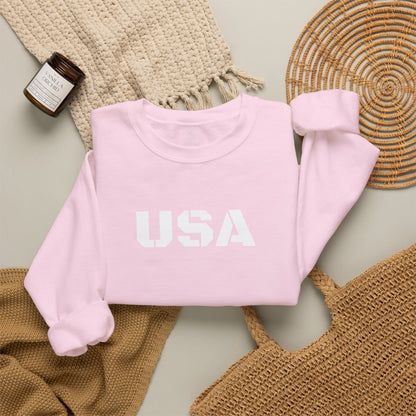 Cozy USA Unisex Crewneck Sweatshirt | Perfect Layering Piece for Every Season | Great Gift for Him/Her | Trendy Style for Casual Outings
