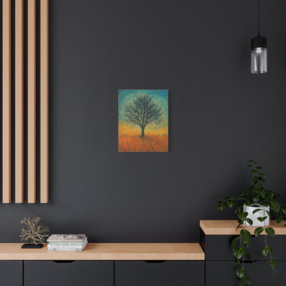 Artistic Tree Canvas Wall Art, Matte Stretched Canvas, Natural Decor for Home, Office, Gift for Nature Lovers, Bohemian Wall Decor