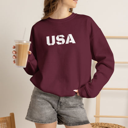 Cozy USA Unisex Crewneck Sweatshirt | Perfect Layering Piece for Every Season | Great Gift for Him/Her | Trendy Style for Casual Outings