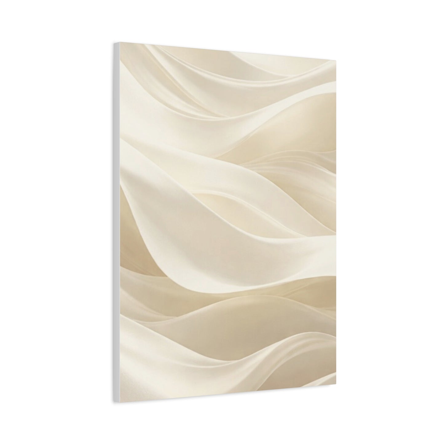 Neutral Abstract Wave Art Matte Canvas