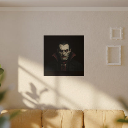 Vampire Portrait Canvas Wall Art – Gothic Dracula Print on Canvas