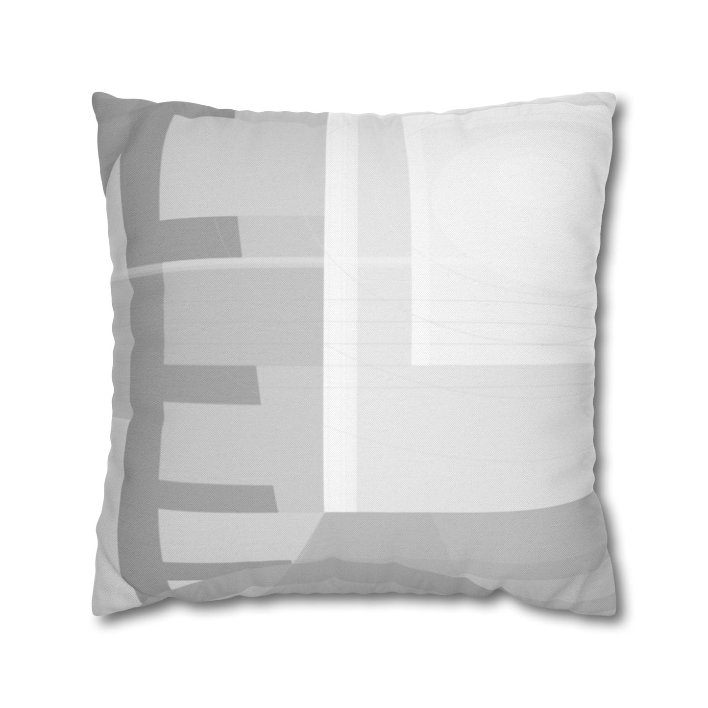 Abstract geometric grid printed polyester pillowcase for home decor, featuring modern design and vibrant colors.