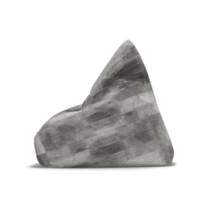 Gray Watercolor Marble Bean Bag Chair Cover | Abstract Tie-Dye