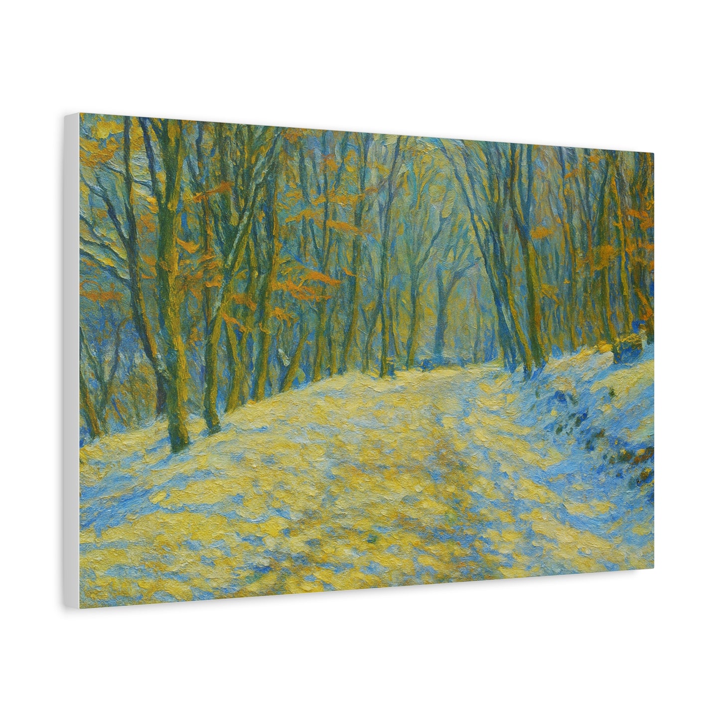 Wall Art Print, Winter Landscape Canvas Home Decor, Gift for Nature Lovers, Seasonal Artwork, Cozy Housewarming Decoration - TRV