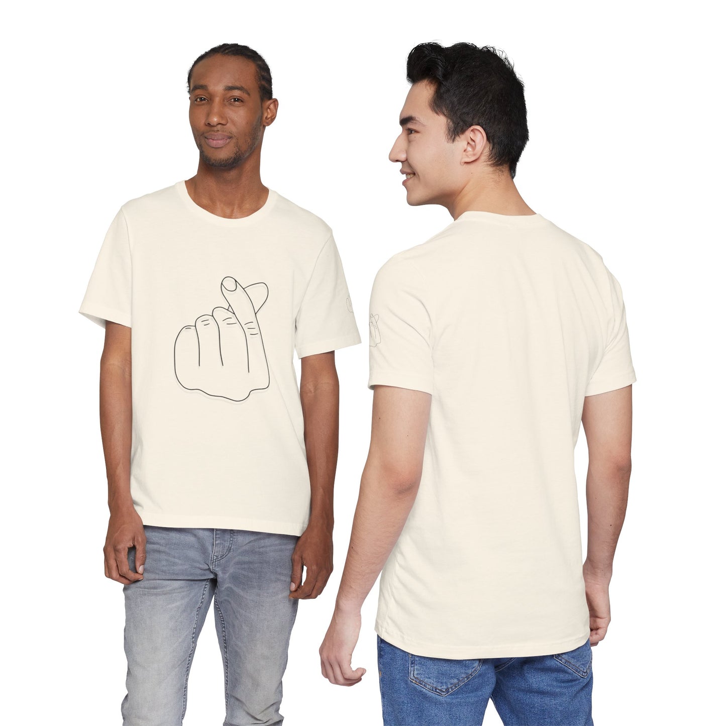Minimalist Hand Sign Unisex Tee | Casual Everyday Wear | Perfect for Gift Givers