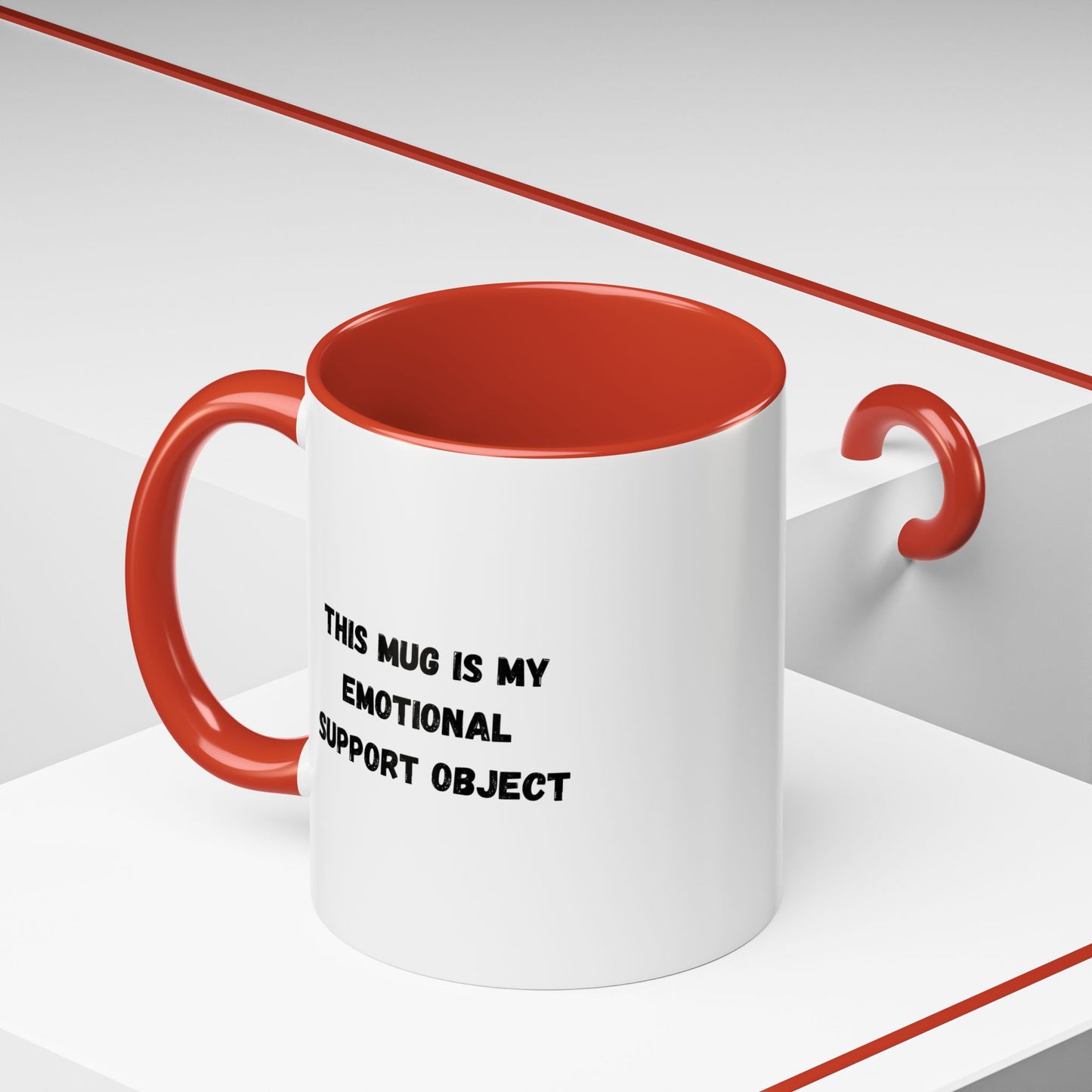 Emotional Support Coffee Mug, Funny Gift for Coffee Lovers, Unique Office Mug, Self-Care Gift, Cute Ceramic Mug