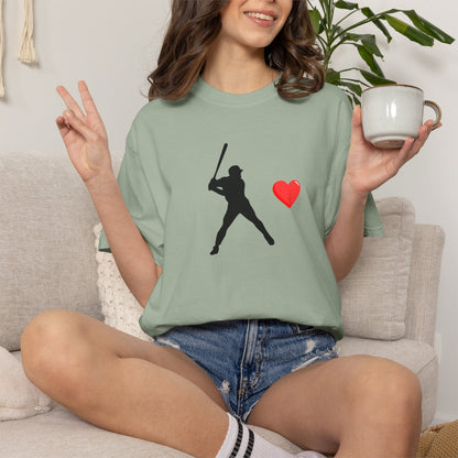 Baseball Love T-Shirt, Unisex Sports Tee, Gift for Baseball Fans, Valentine's Day Shirt, Game Day Apparel, Soft Cotton Top