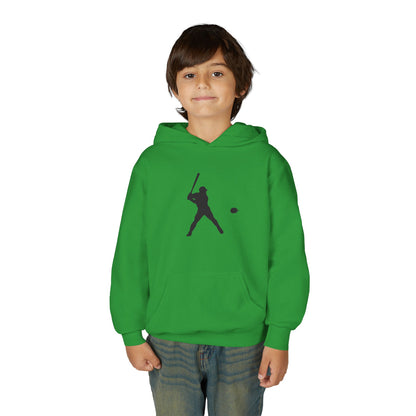Baseball Themed Youth Hoodie, Sports Sweatshirt, Kids Gift, Youth Apparel, Baseball Fan Gear, Athletic Hoodie