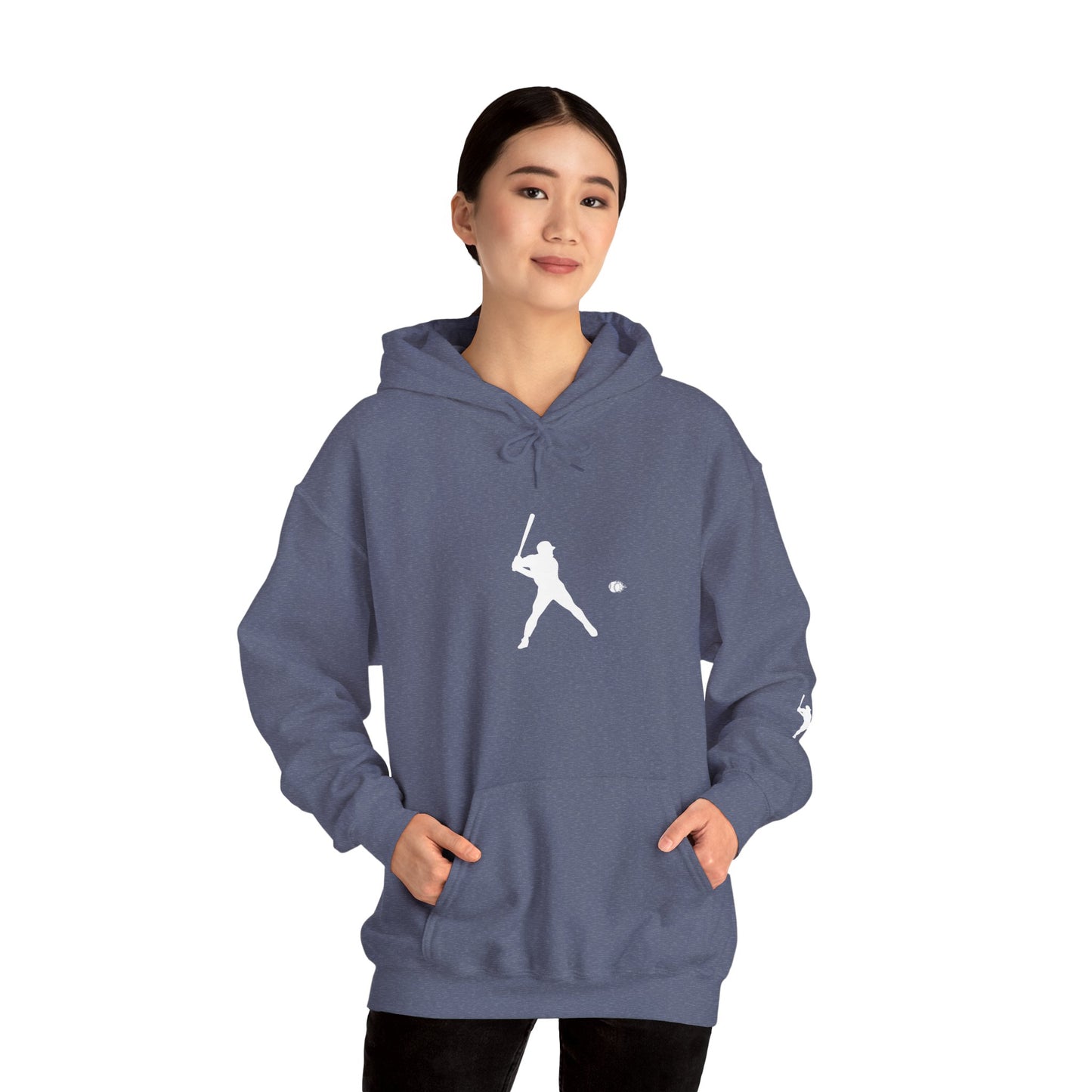 Sporty Unisex Baseball Hooded Sweatshirt, Casual Hoodie for Athletes, Perfect for Gifts, Comfy Streetwear, Ideal for Sports Events, Personal Use - TRV