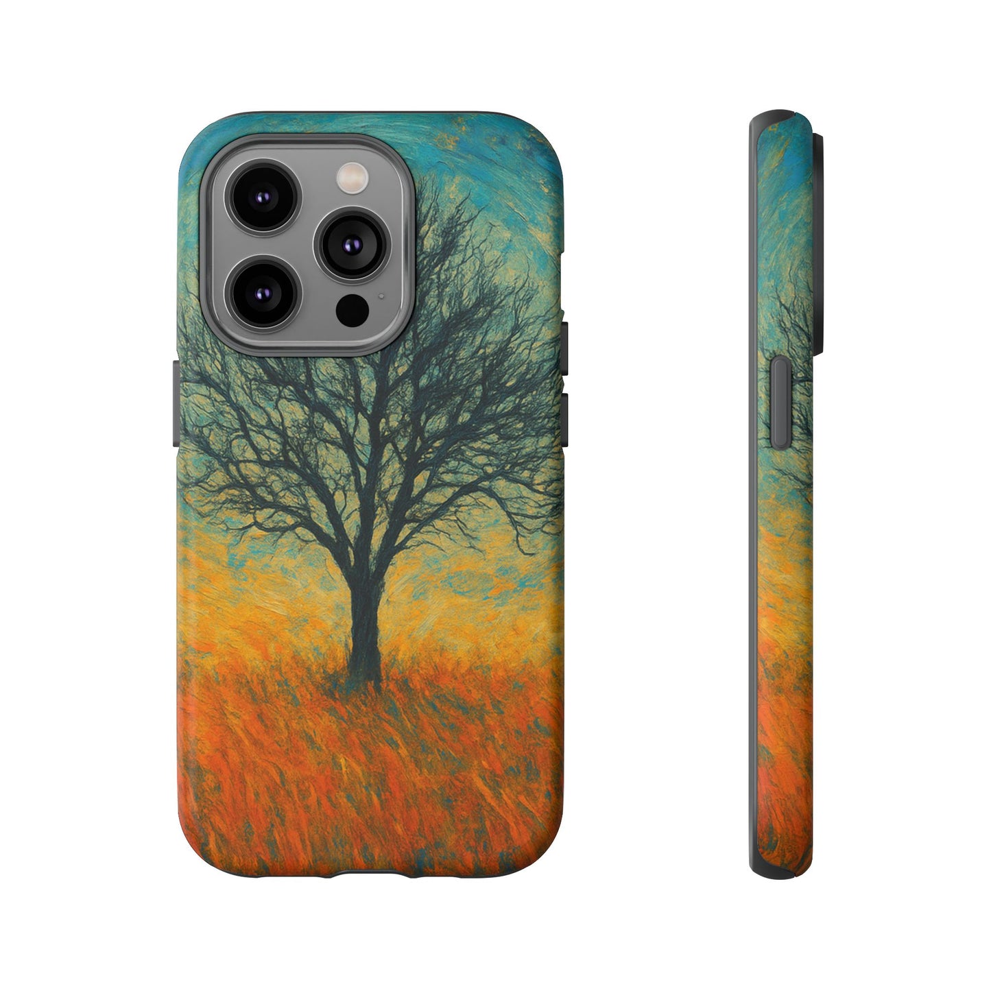 Artistic Phone Case with Tree Design, Nature Lover Gift, Unique Phone Cover, Holiday Present, Eco-friendly Tech Accessories - TRV