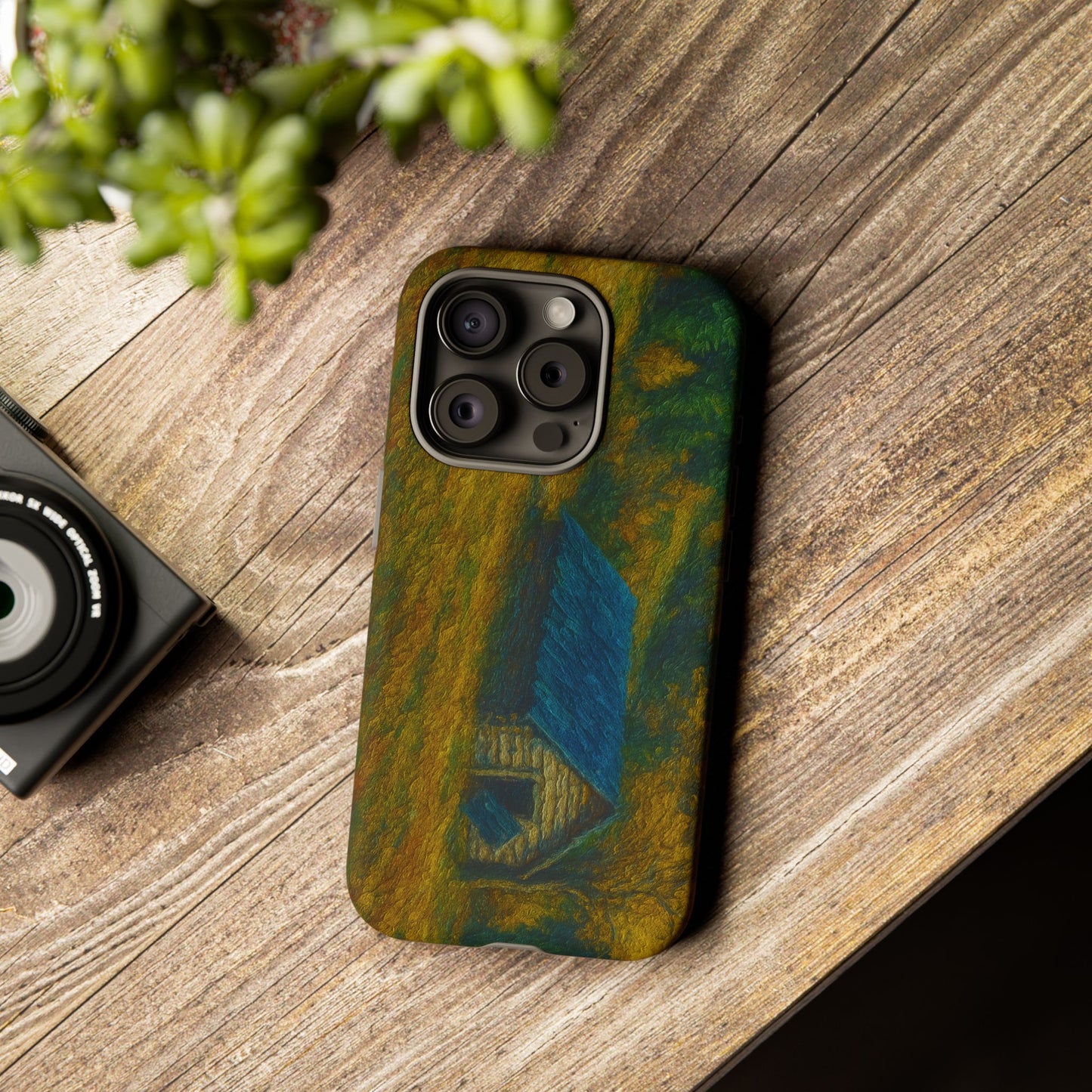 Artistic Phone Case by Tough Cases, Nature-Inspired Phone Protection, Unique Gift for Nature Lovers, Stylish Accessory, Fall Aesthetic - TRV