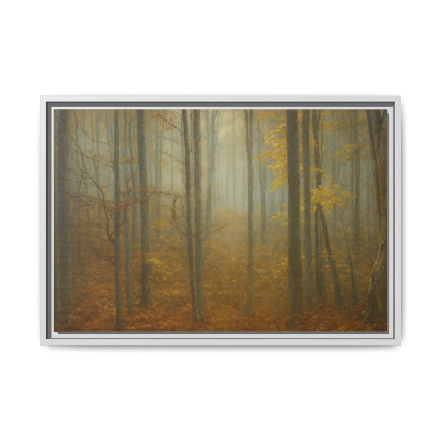 Framed Matte Canvas Art | Serenity in the Forest | Nature Wall Decor, Home Gallery, Cozy Living Room, Gift for Nature Lovers - TRV