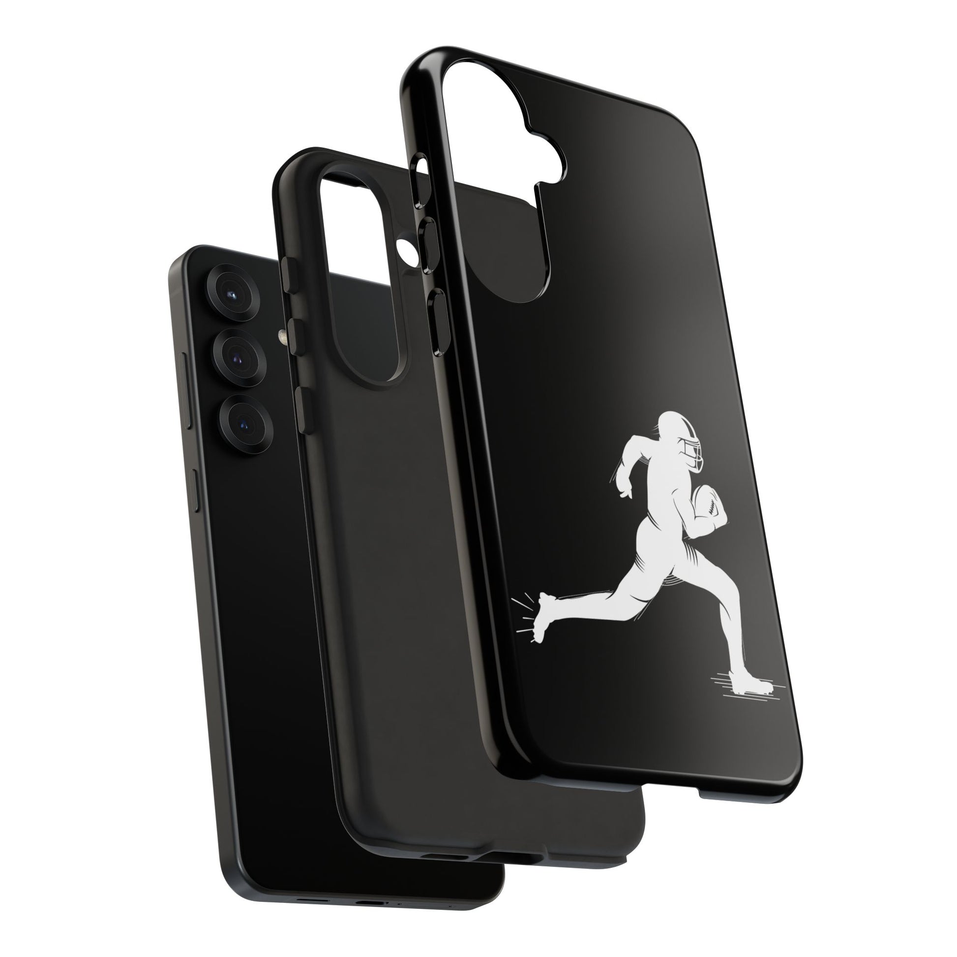 Football Player Phone Case, Tough Cases, Sports Phone Cover, Gift for Athletes, iPhone & Samsung Accessories, Running Player Design - TRV