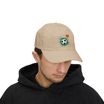 Soccer Love Dad Cap | Perfect Gift for Sports Lovers, Father's Day, Outdoor Events, Casual Wear, Adjustable Cap - TRV