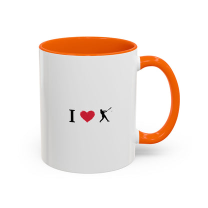 Baseball Love Accent Coffee Mug – Perfect Gift for Sports Fans, Home or Office Use, Great for Birthdays, Anniversaries, and Holidays - TRV