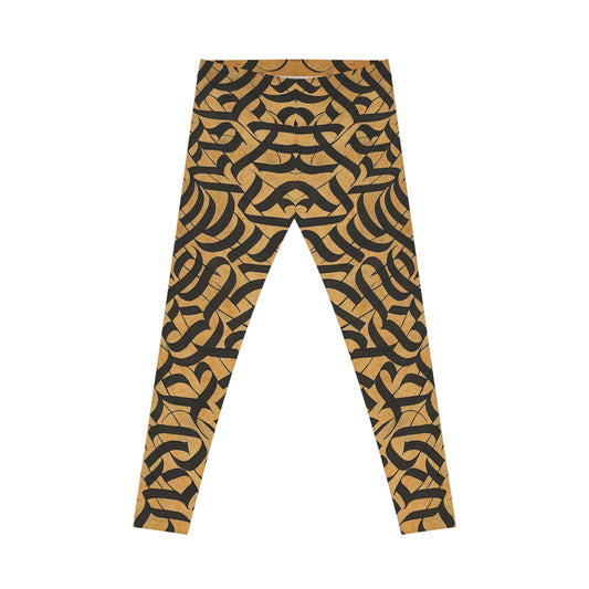 Chic Patterned Leggings for Everyday Comfort, Stylish AOP Leggings, Casual Workout Trousers, Boho Leggings for Women, Trendy Fashion [...] - TRV
