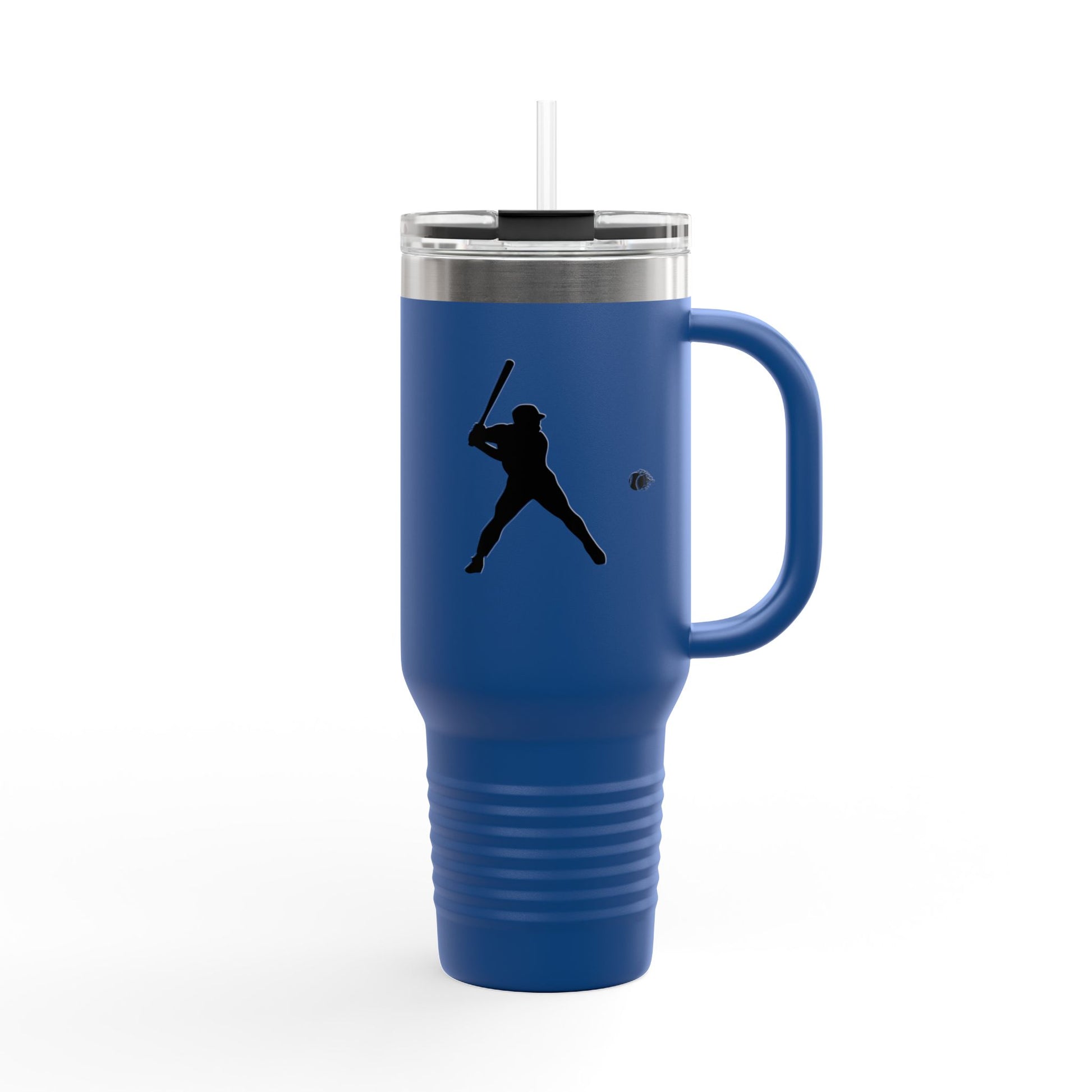 Baseball Player Insulated Travel Mug - 40oz, Sports Enthusiast Gift, Coffee Cup, Active Lifestyle, Personalized Mug, Custom Travel Tumbler - TRV
