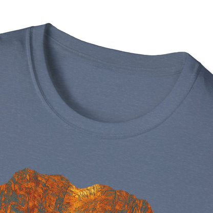 Nature-Inspired Unisex Softstyle T-Shirt, Outdoor Lover Gift, Casual Wear, Ideal for Hiking, Nature Trips, Unique Graphic Tee - TRV