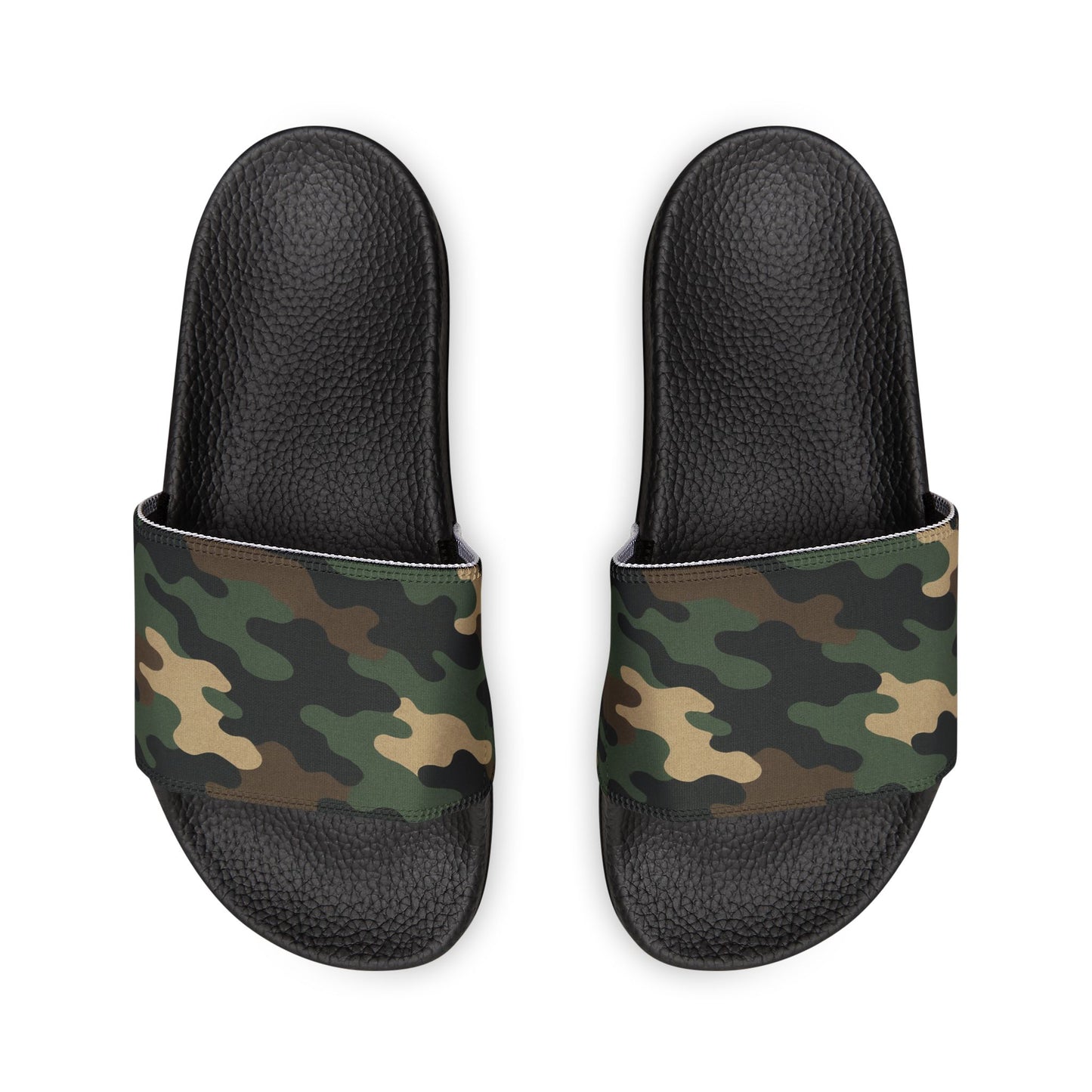 Camouflage Men's Slip-On Sandals | Casual Comfort Footwear for Summer, Beach Days, Outdoor Activities, Gifts for Him, Fashionable Slides - TRV