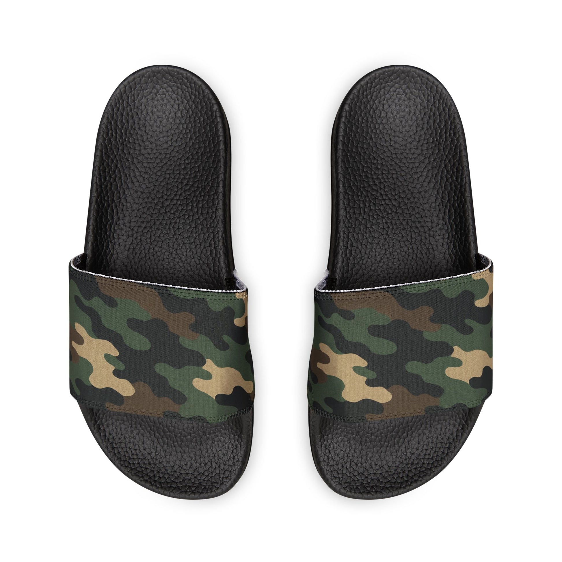 Camouflage Men's Slip-On Sandals | Casual Comfort Footwear for Summer, Beach Days, Outdoor Activities, Gifts for Him, Fashionable Slides - TRV