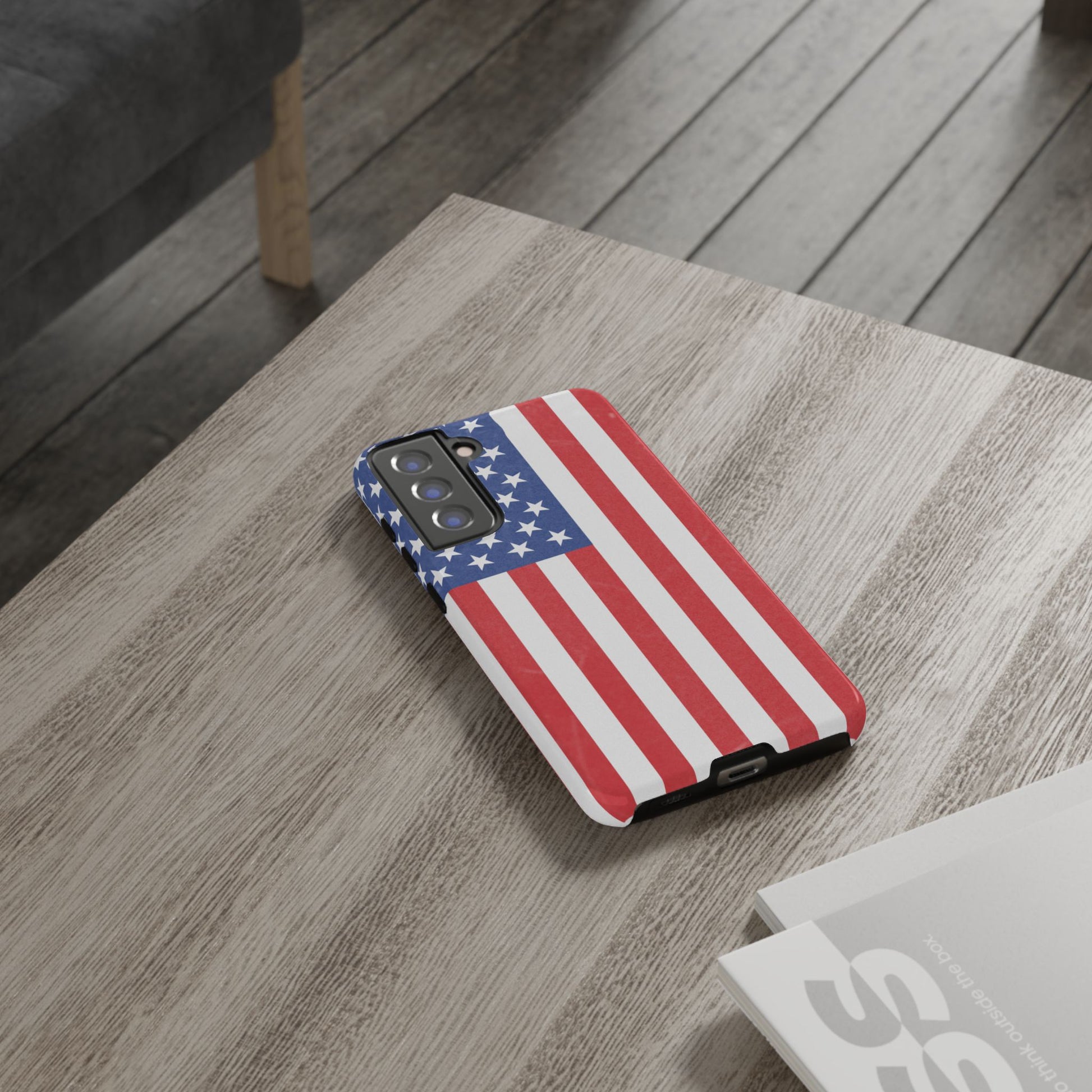 American Flag Phone Case - Patriotic Cell Cover, Tough Cases, USA Pride, Independence Day Gift, Veteran's Day, Phone Protection - TRV