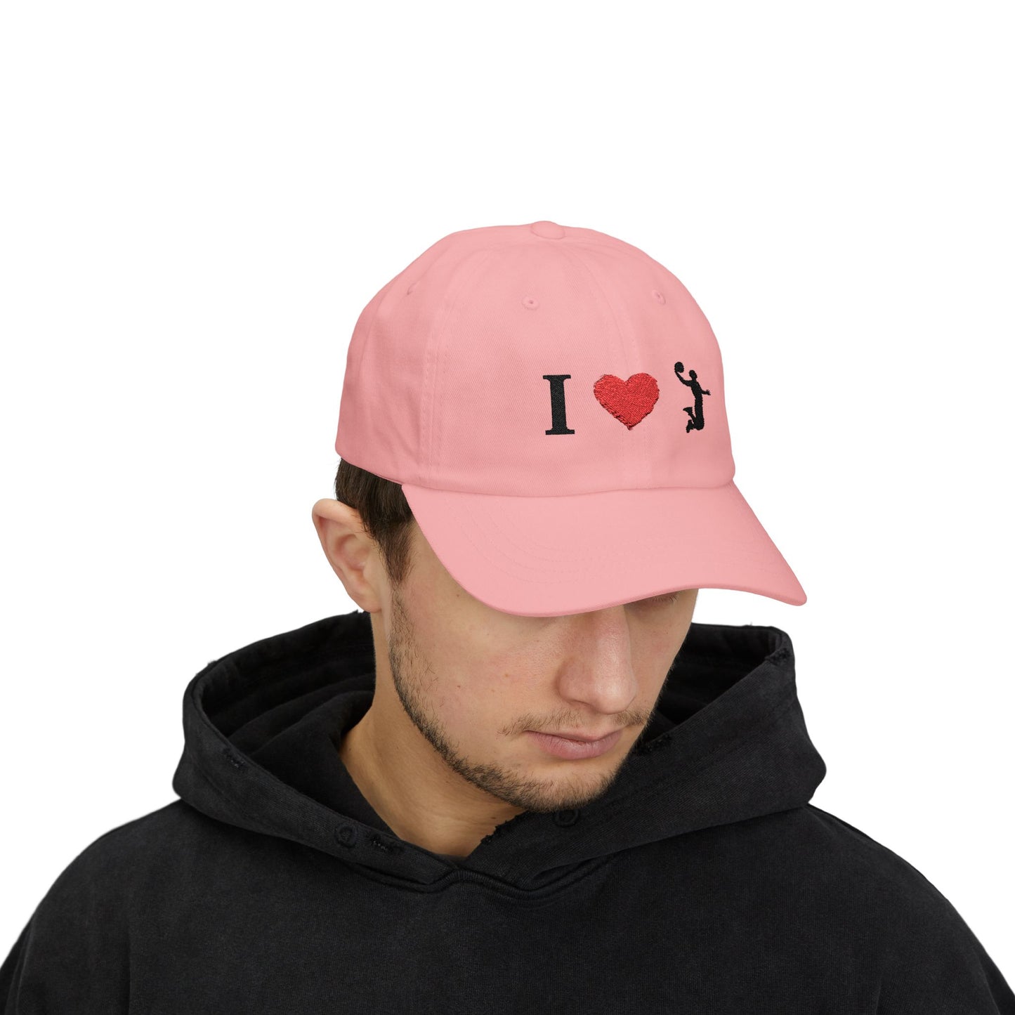 I Love Basketball Dad Cap, Casual Hat for Dads, Gift for Father's Day, Sports Lover Cap, Family Outing Accessory, Everyday Wear - TRV