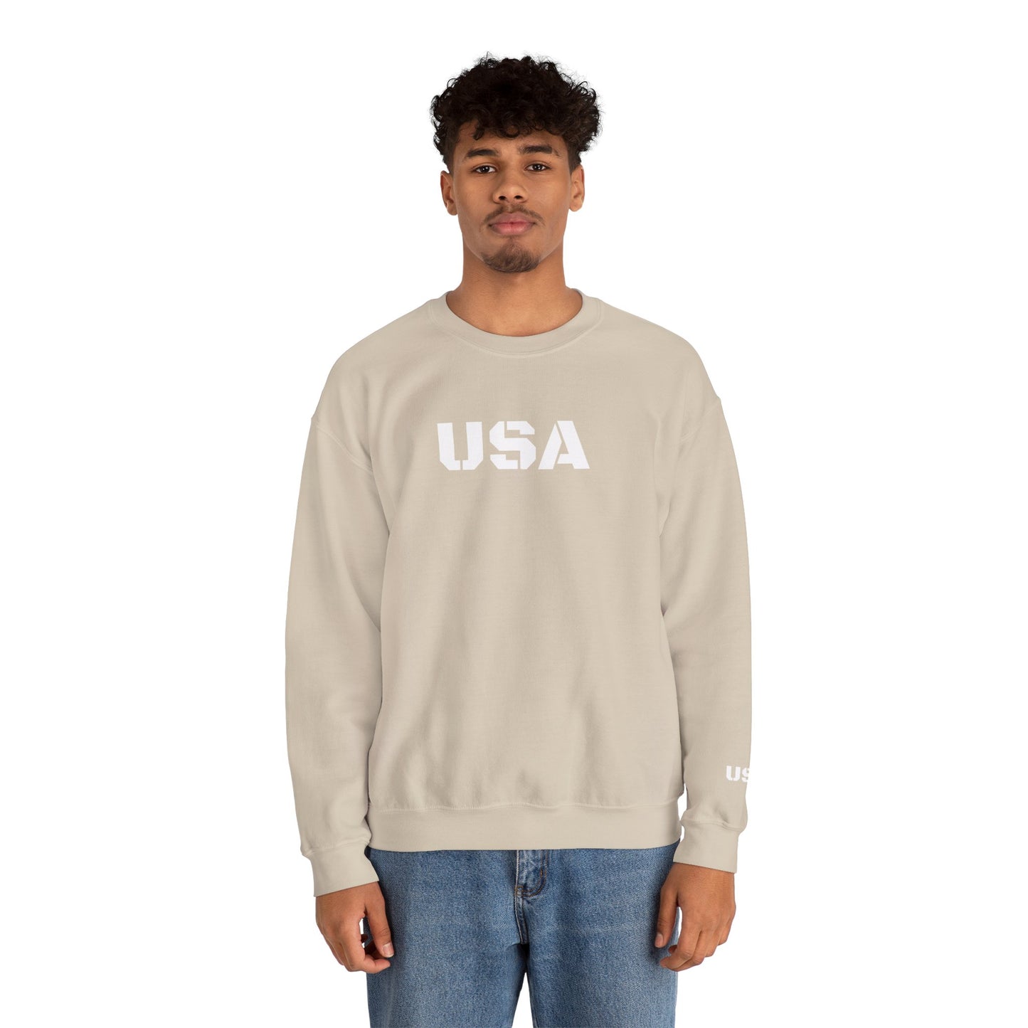 Cozy USA Unisex Crewneck Sweatshirt | Perfect Layering Piece for Every Season | Great Gift for Him/Her | Trendy Style for Casual Outings