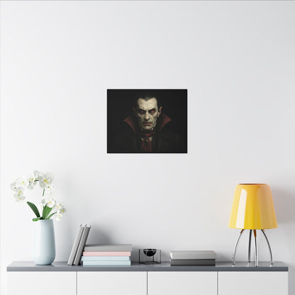 Vampire Portrait Canvas Wall Art – Gothic Dracula Print on Canvas