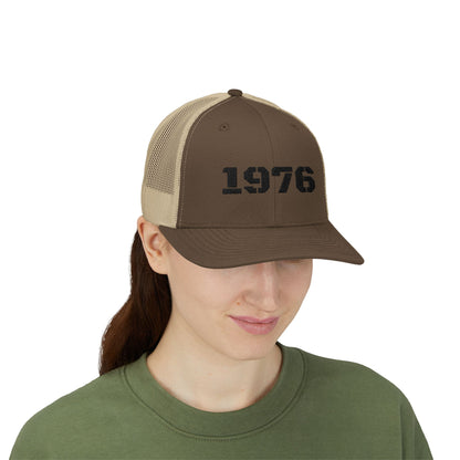 Vintage 1976 Snapback Trucker Cap, Retro Cap, Gift for Him, Casual Style Hat, Birthday Gift for 1976 Birth Year, Dad Hat - TRV