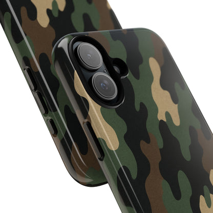 Camouflage Phone Case, Tough Cases, Military Style, Unique Phone Accessories, Gift for Him, Durable Phone Cover - TRV