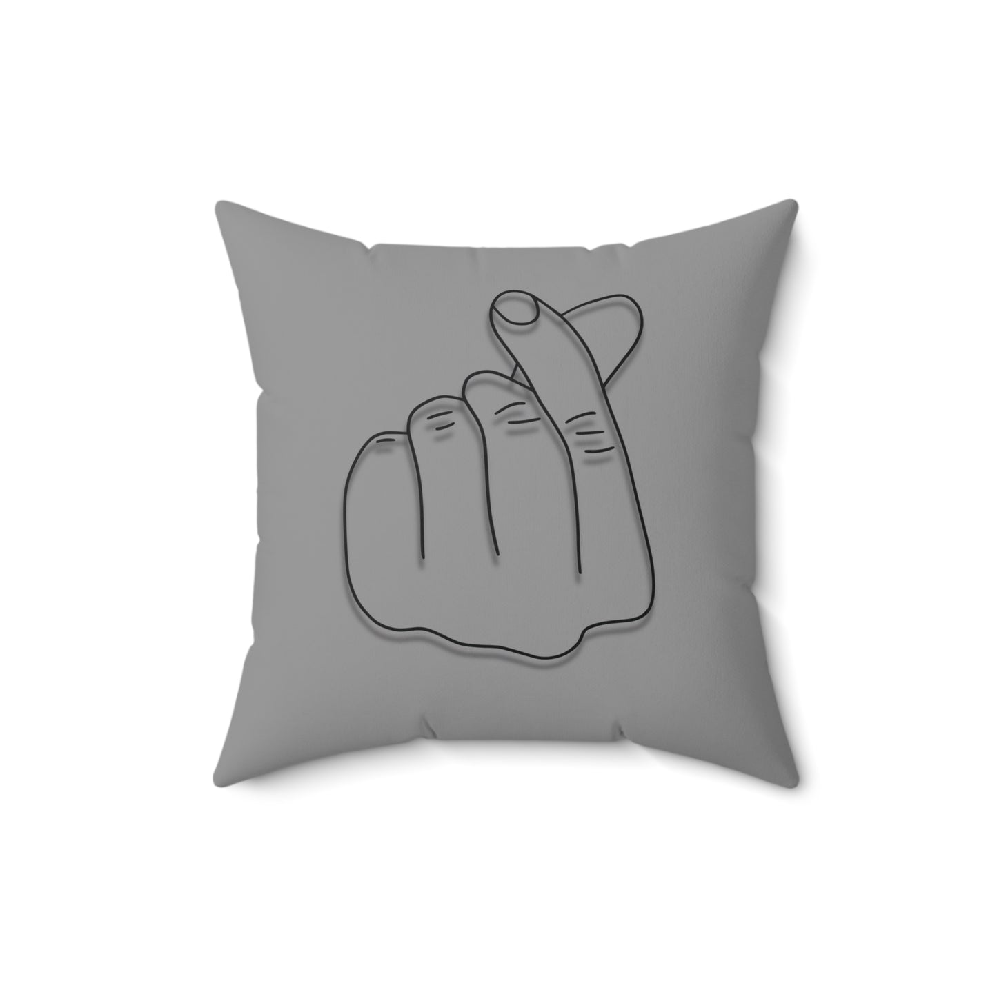 Minimalist Hand Gesture Throw Pillow - Cozy Home Decor