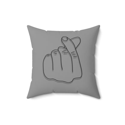 Minimalist Hand Gesture Throw Pillow - Cozy Home Decor