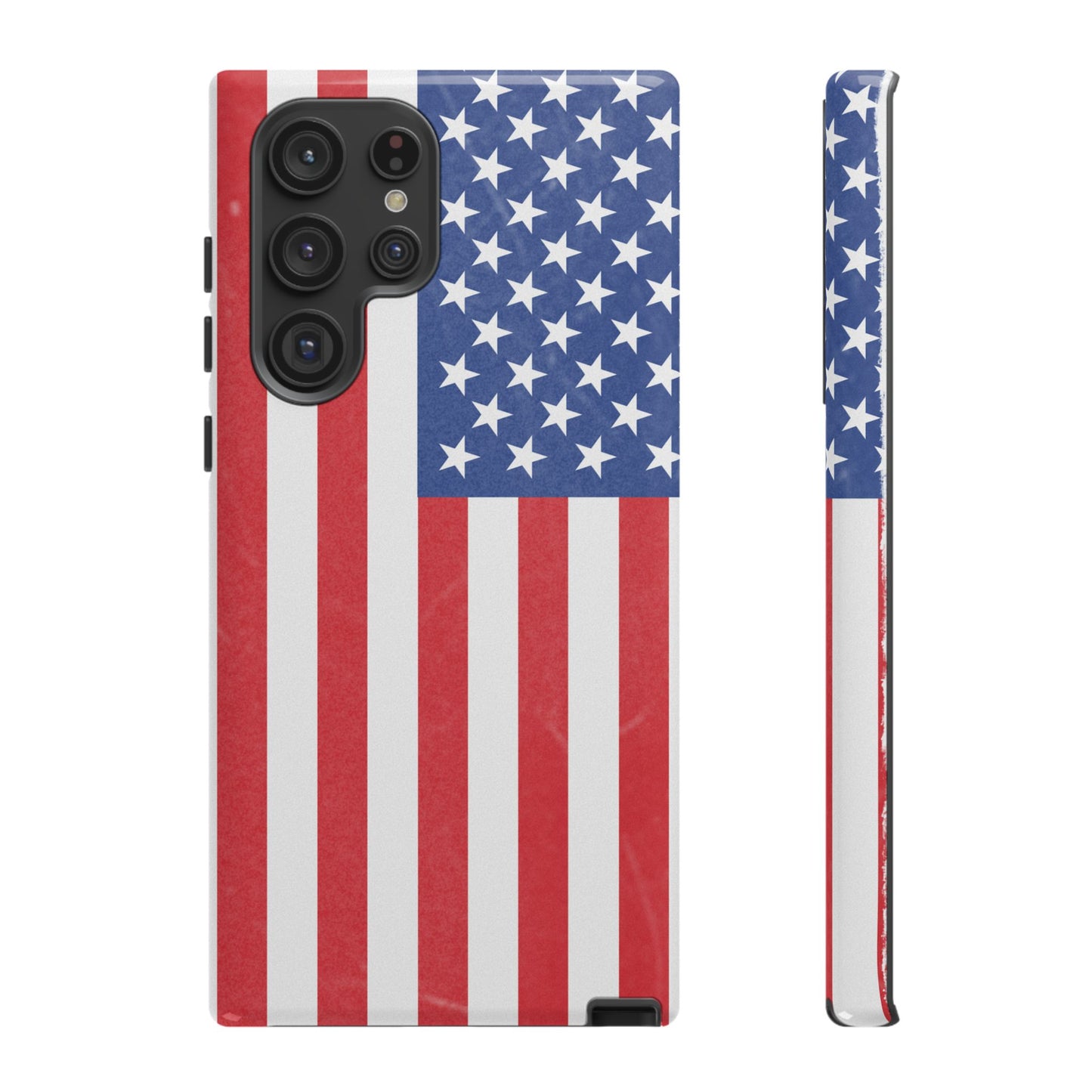 Patriotic Phone Case - Tough Cases for Veterans, USA Lovers, Independence Day, Memorial Day, Flag Design - TRV