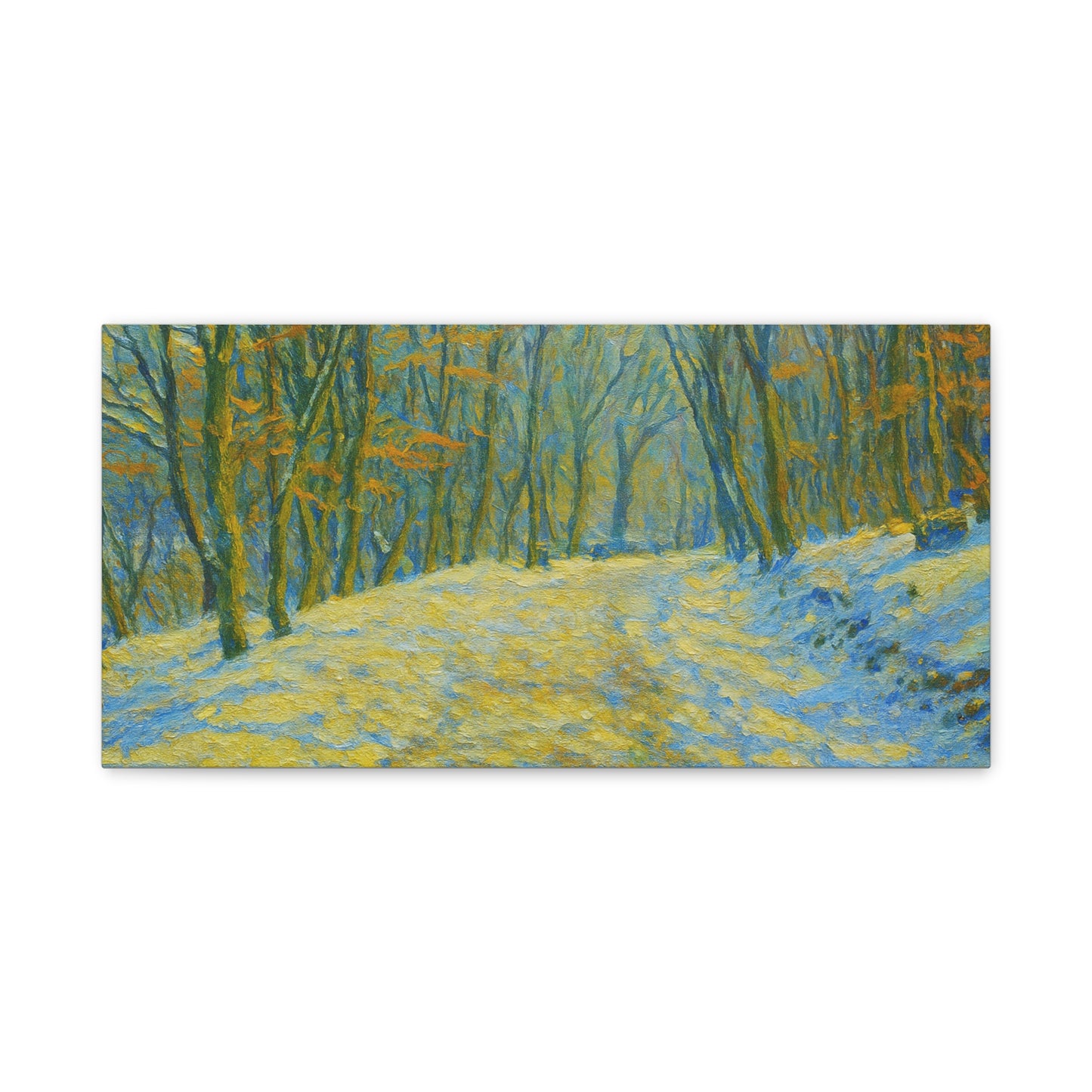 Wall Art Print, Winter Landscape Canvas Home Decor, Gift for Nature Lovers, Seasonal Artwork, Cozy Housewarming Decoration - TRV