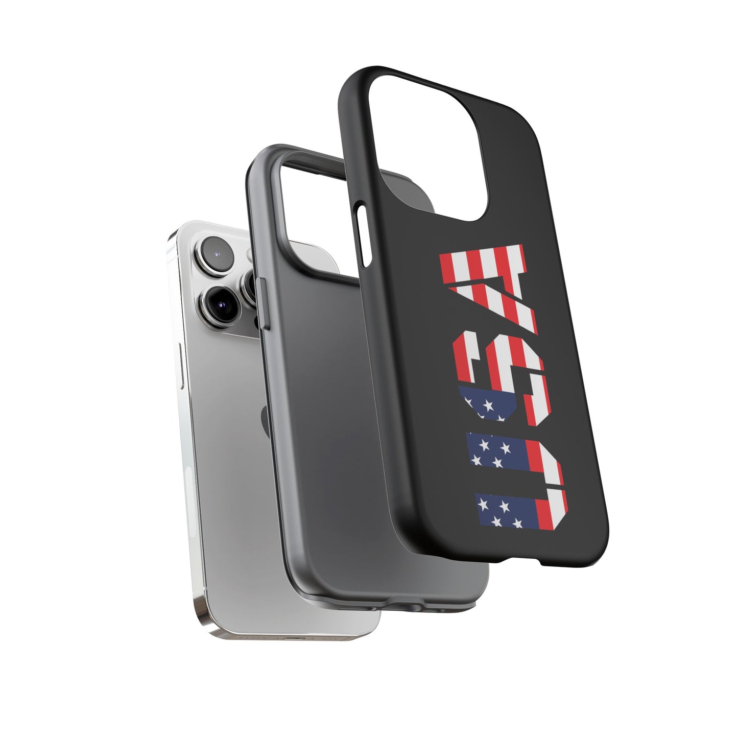 USA Flag Phone Case, Tough Phone Cover, Patriotic Gift, Independence Day Accessory, American Pride Mobile Case - TRV