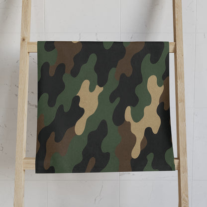 Camouflage Hand Towel, Military Decor, Bath Accessories, Fishing Gear, Outdoor Camping Gift, Home Essentials